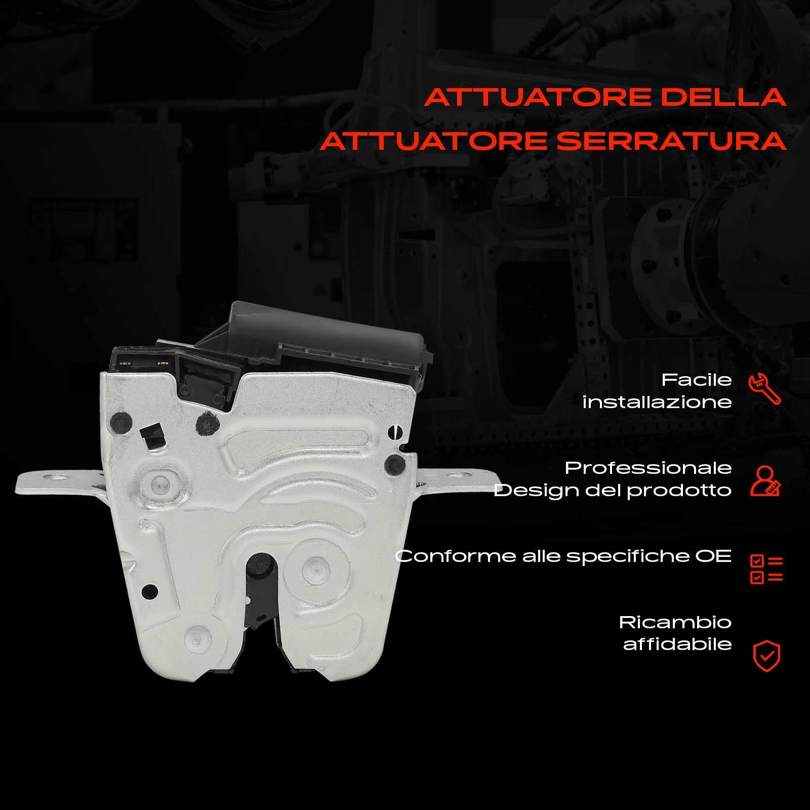 Frankberg Serratura del portellone posteriore serratura della portiera | Compatibile con: Classe A W176, Classe B W242 W246