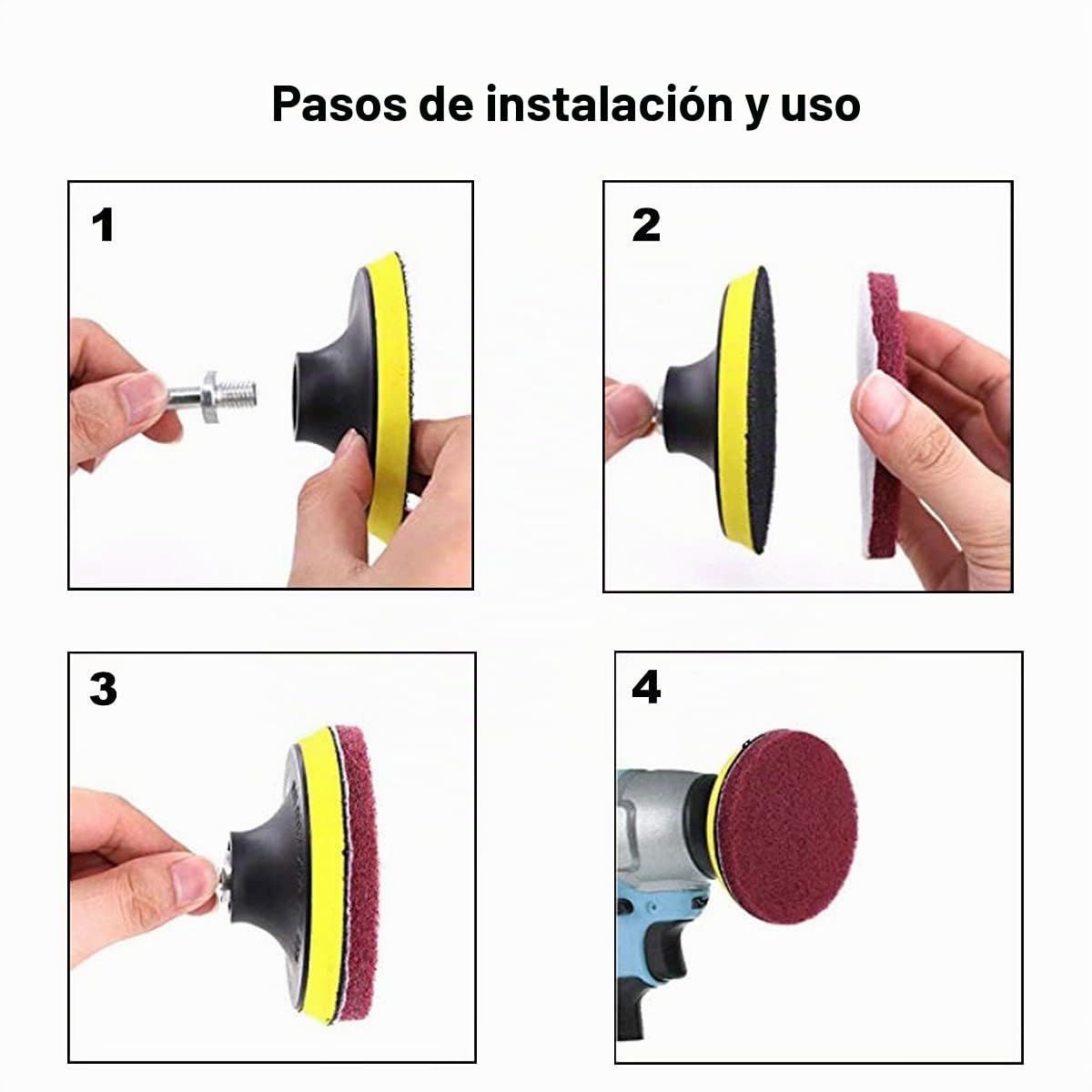 Juego de 37 Piezas de Cepillo para Taladro, Cepillo de Taladro para sellar Azulejos, bañera, Lavabo, Suelo, Ruedas, Azulejos, alfombras, baño, Cocina