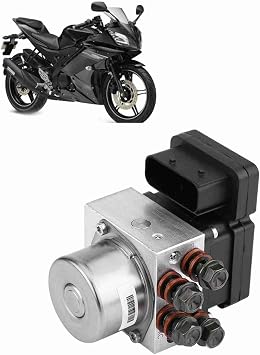 Motorcycle ABS Kit, Anti Lock Braking System ABS Module Brake Controller for Universal Street Bike Scooter, Front Rear Wheel Safety Upgrade for Stable Emergency Braking