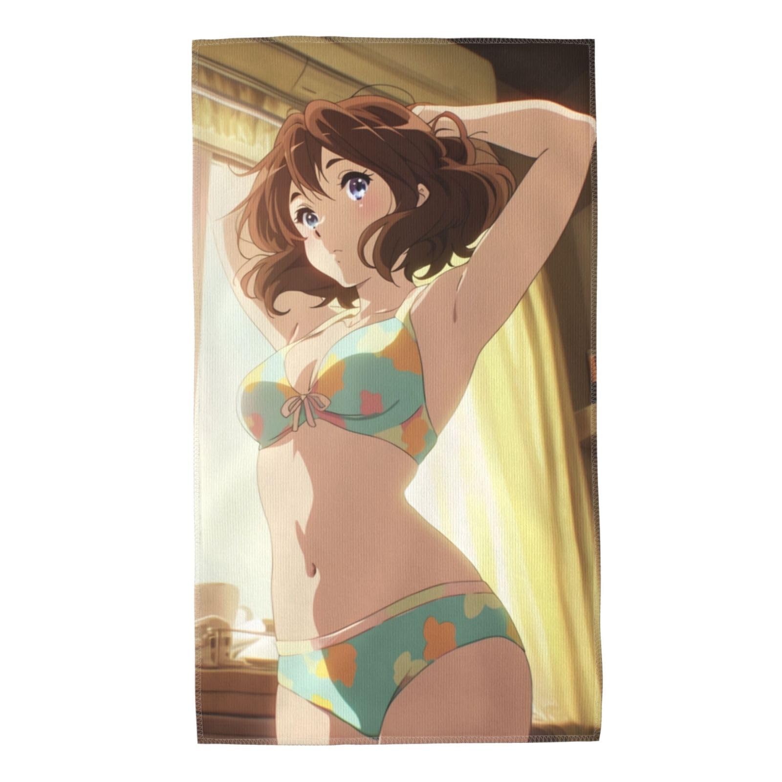 Amazon｜バスタオル 響け！ユーフォニアム 黄前 久美子 フェイスタオル