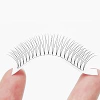 Vista 8 de QUEWEL Extensiones de Pestañas Prehechas en Forma de Abanico, Extensiones de Pestañas Prehechas 5D de 0.07mm de Grosor, Rizado C, Volumen