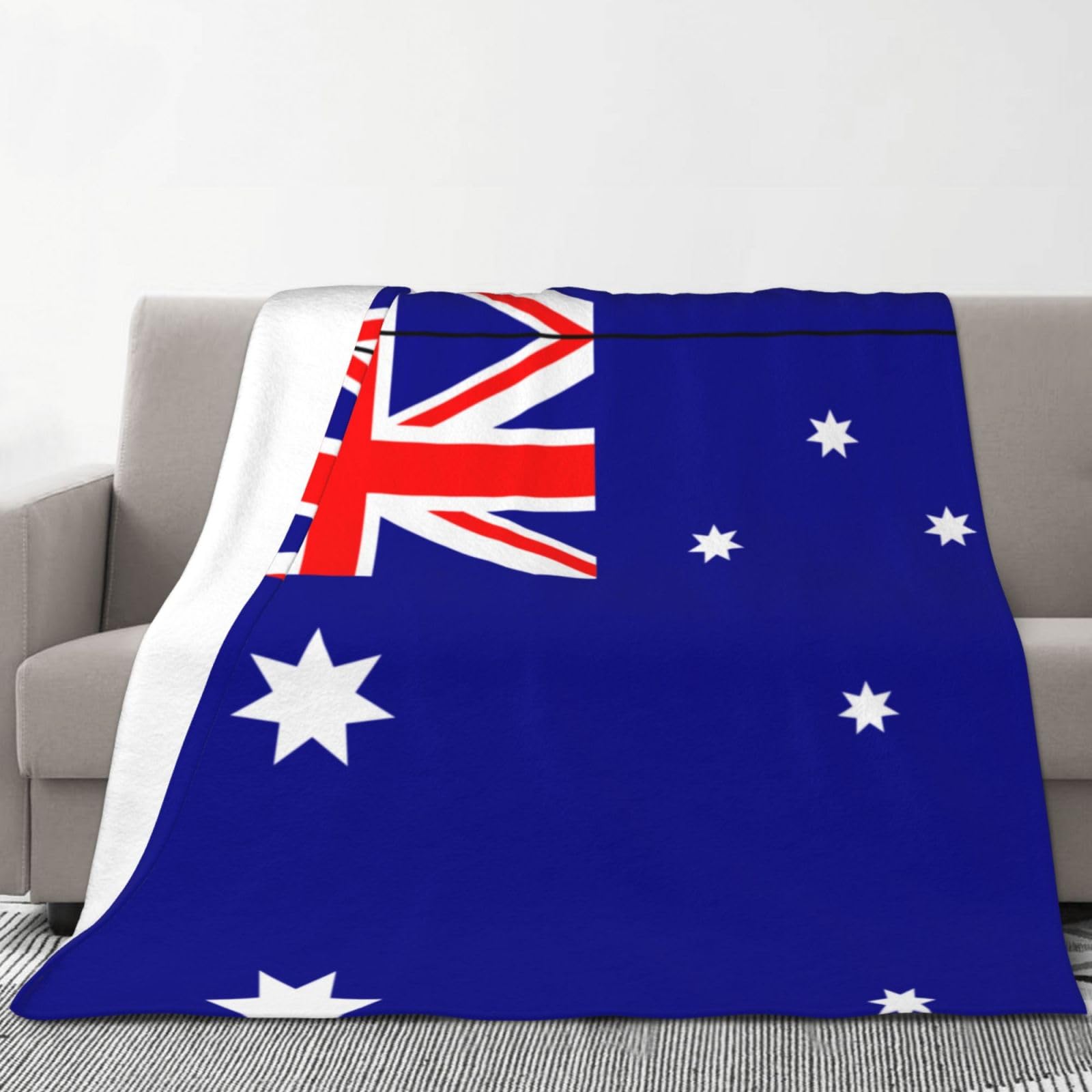 Couverture drapeau australien grand plaid de salon doux pour lit