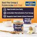 FitFeast White Chocolate Peanut Butter | 380g x 2 | No Hydrogenated Oils | Naturally Sweetened With Eucalyptus Honey | 7g Protein Per Serving | Delicious Nut Butter | As Seen on Shark Tank gallery image