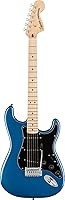 Vista 2 de Fender Squier Affinity Stratocaster - Paquete azul Lake Placid con amplificador Frontman 10G, estuche, afinador, cable de instrumento, correa, púas