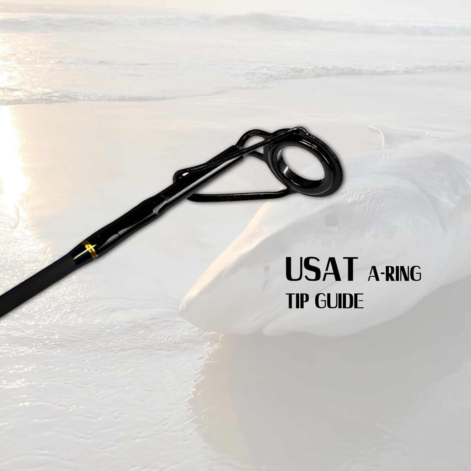 Fiblink Surf Spinning Fishing Rod 2 Piece Carbon Fiber Portable Travel Spinning Rod (10-Feet & 12-Feet)