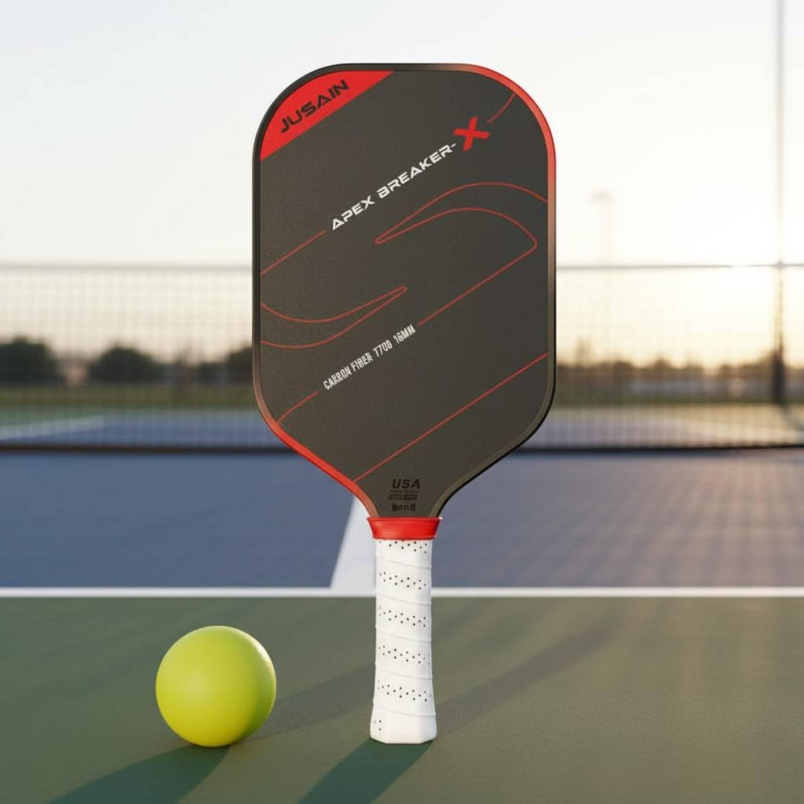 F Fityle Racchetta Fibra di Carbonio Racchetta Padel Racchetta Sportiva Racchetta da Competizione con Nucleo di Generazione per Potenza E Tocco Impugnatura