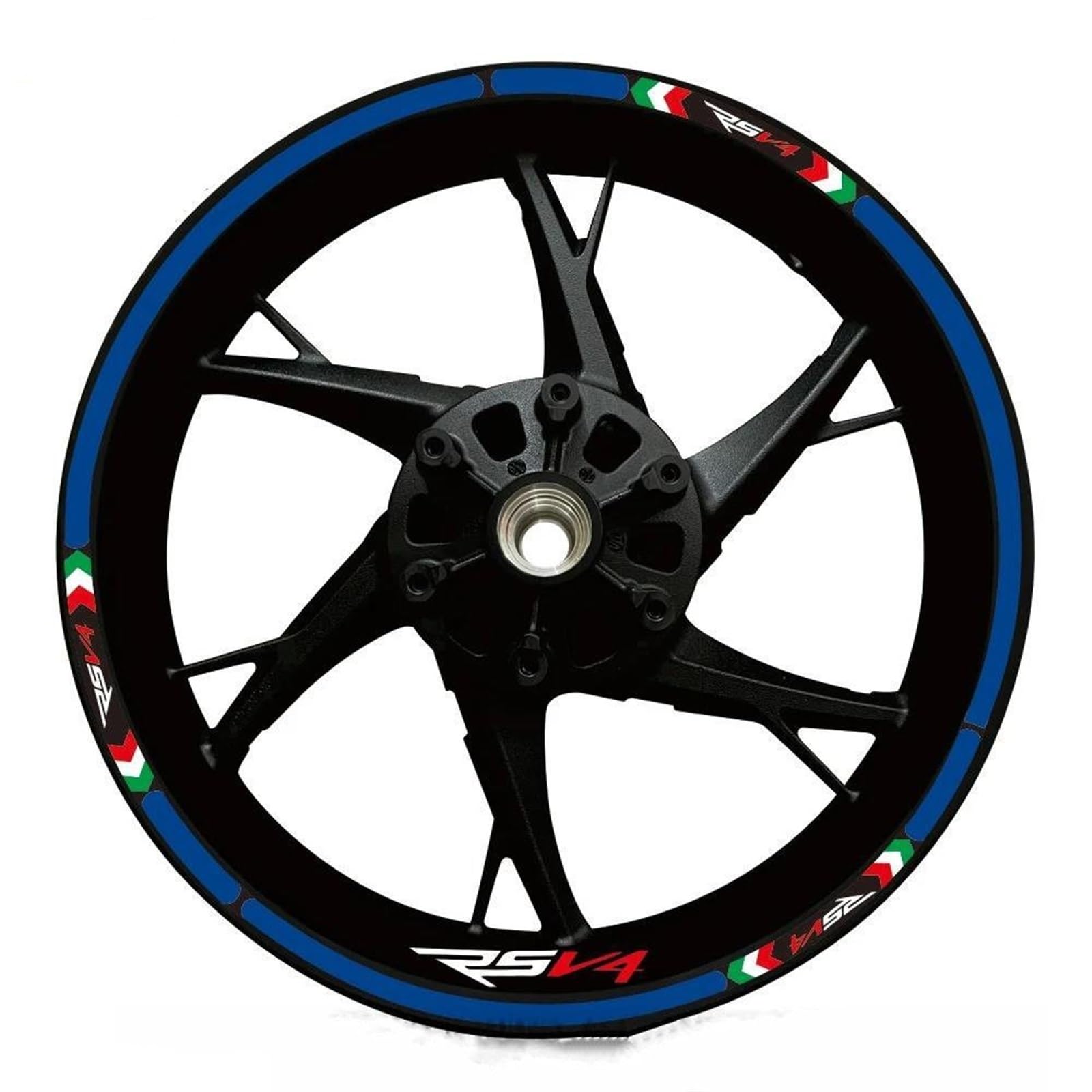 Stickers Motorcycle Wheel Stickers Reflective Decals Rims for Ducati for Multistrada V4 V2 S V2S(Style 12)