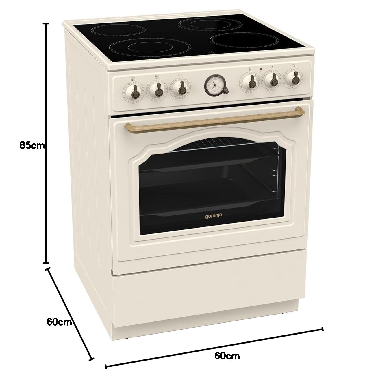 Gorenje Classico GECS6B70CLI Standherd Champagne Creme