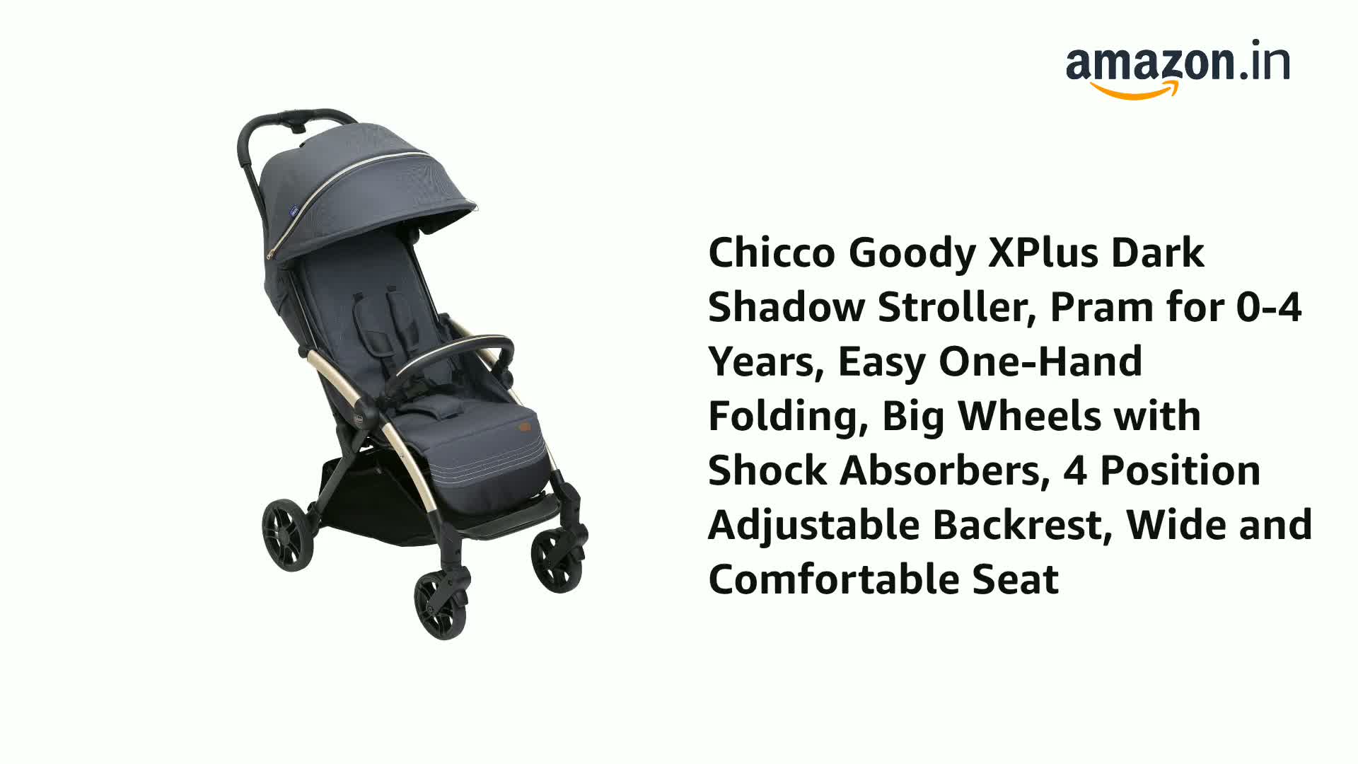 Chicco Goody XPlus Dark Shadow Stroller