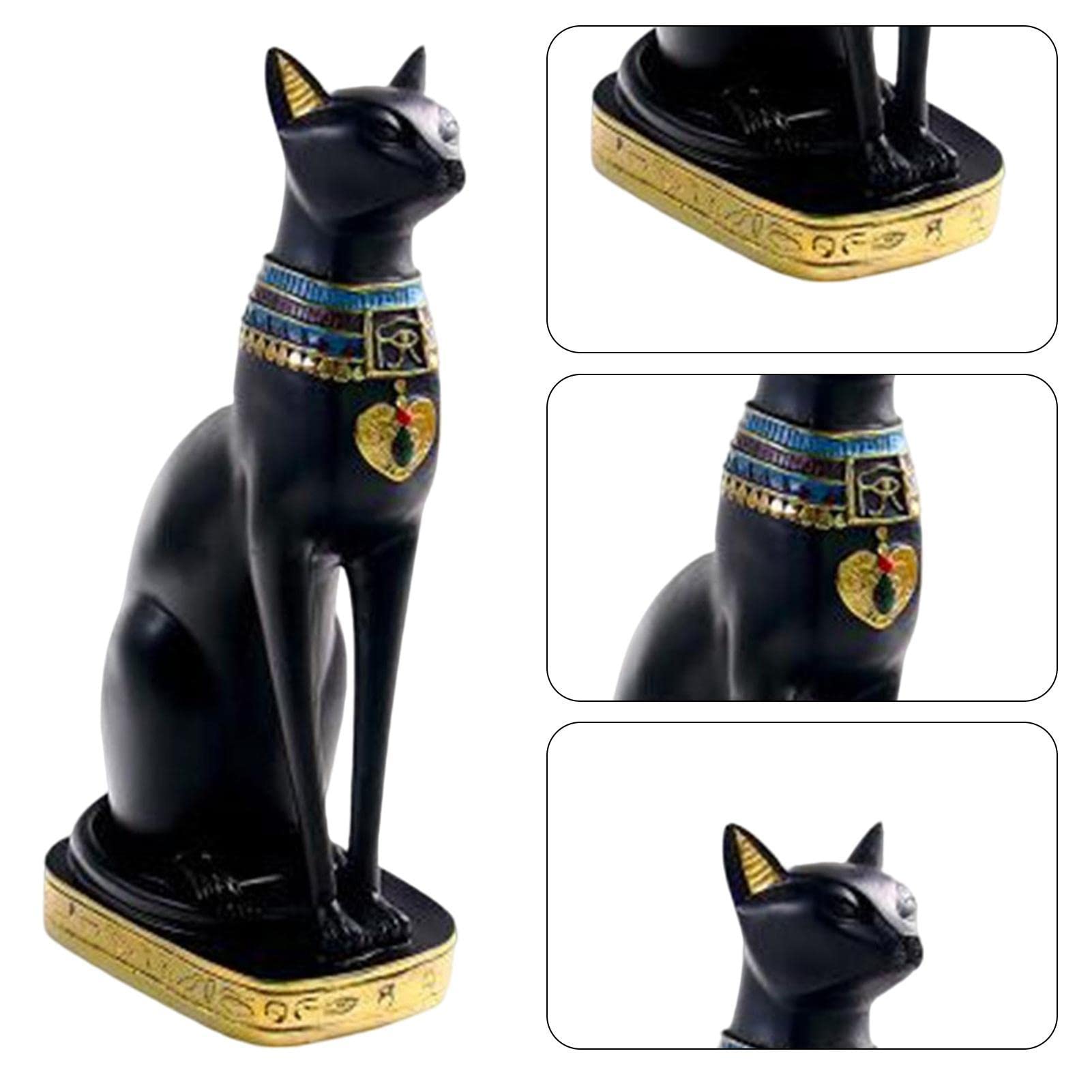 Amazon.co.jp: エジプトの猫の置物 - エジプトの猫の女神バステト像