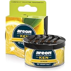 Luz Ambiente Interior Coche Areon Fresco Ambientador Coche Limon Hogar Aire Olor Cítrico Lata Debajo Asiento Casa Perfume Original Amarillo 3D ( Lemon Pack de 1 )