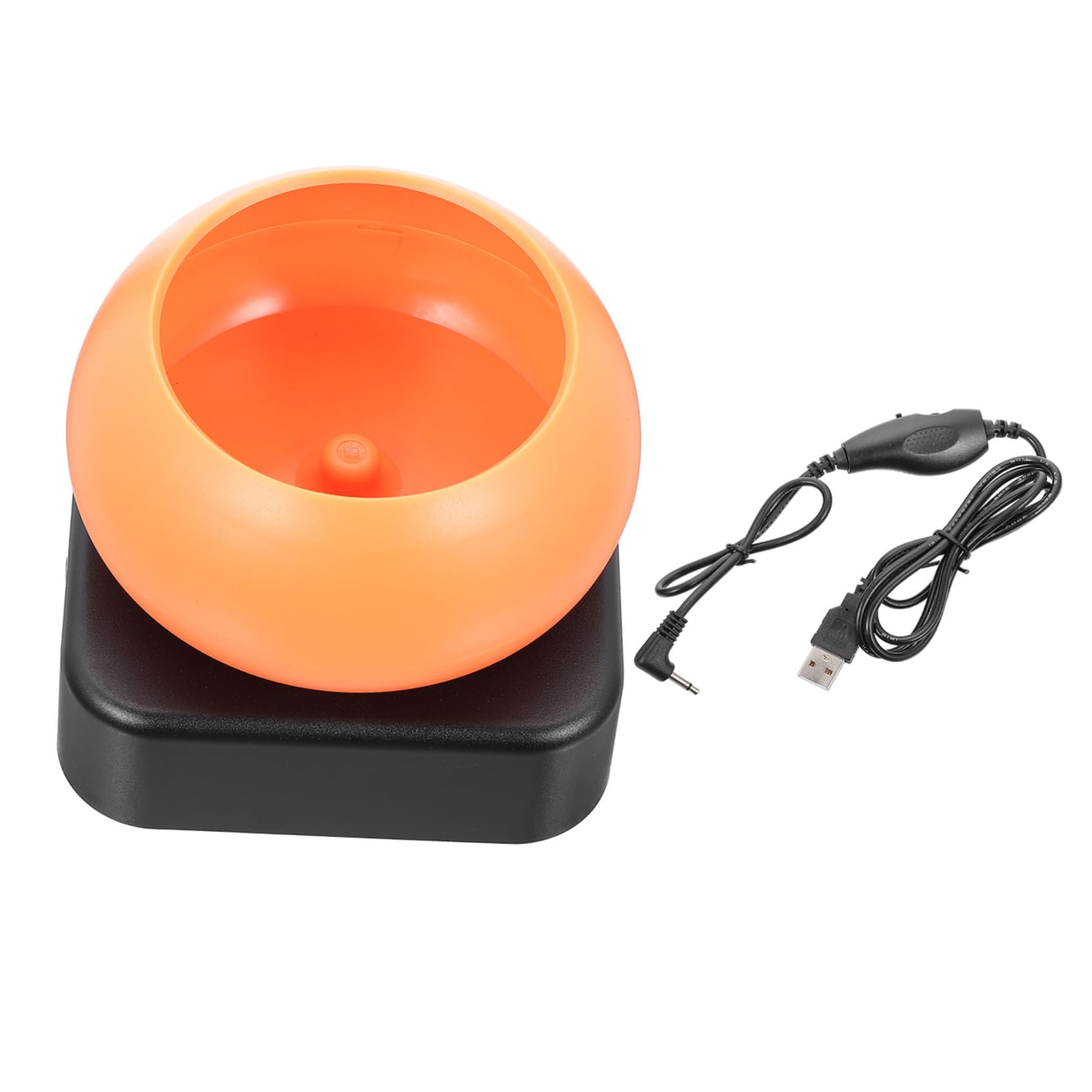 IWOWHERO Electric Beading Machine for DIY Jewelry Making Bead Threading Tool Speed Control Orange Beads Spinner