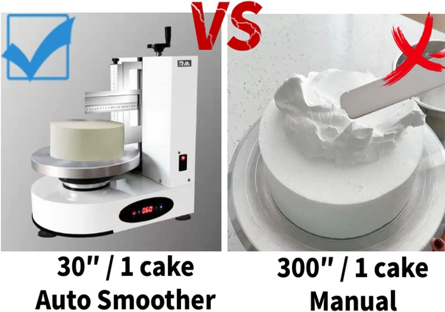 Verstellbare KuchengläTter Polierer, 4-12" Zuckerguss Glatter Fondant Creme KantengläTtung Dekorationswerkzeuge FüR Kuchen Creme Brot Cream,White