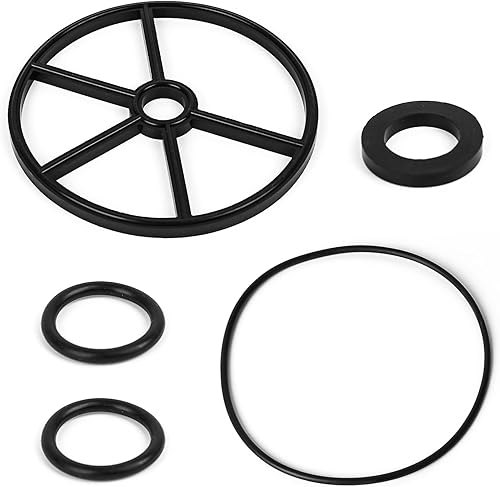 271104 desviador y 271106 kit de junta tórica de vidrio de vistaválvula superior y vástago de repuesto - para kit de reconstrucción de válvula de