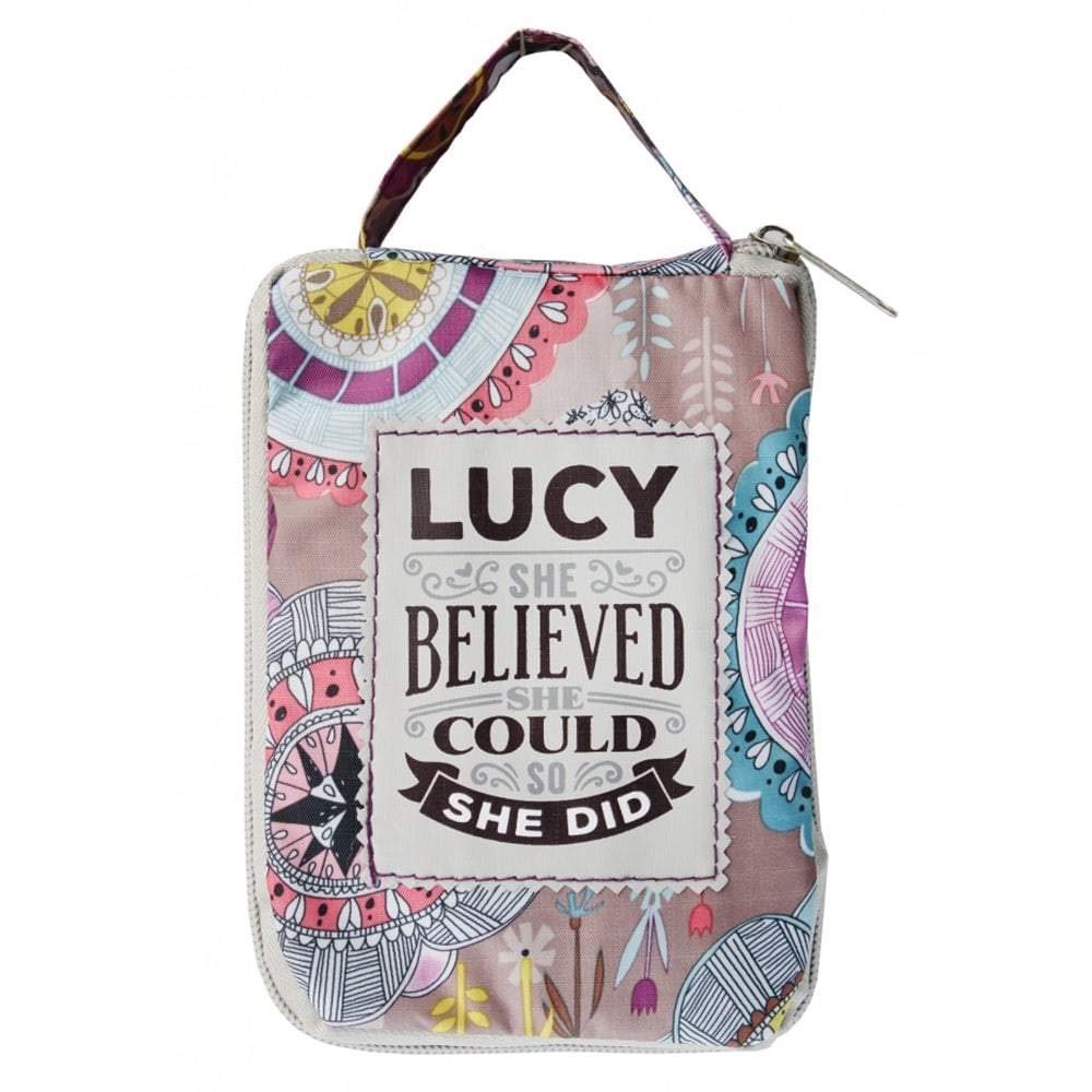 H & H Handy Top Lass Tote Bag / Shopper Bag / Shopping Bag - Personalised to The Name of Lucy
