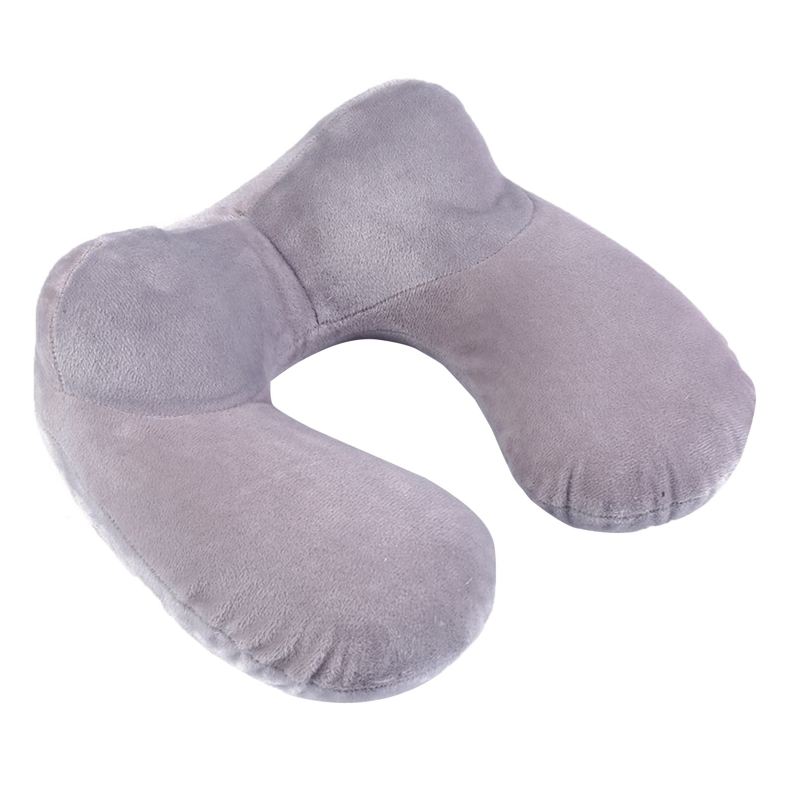 BOSUGENeck support pillow,U-Shape Travel Pillow For Airplane Inflatable Neck Pillow Travel Accessories Comfortable Pillows For Sleep (Color : Grey) (Color : Grigio)