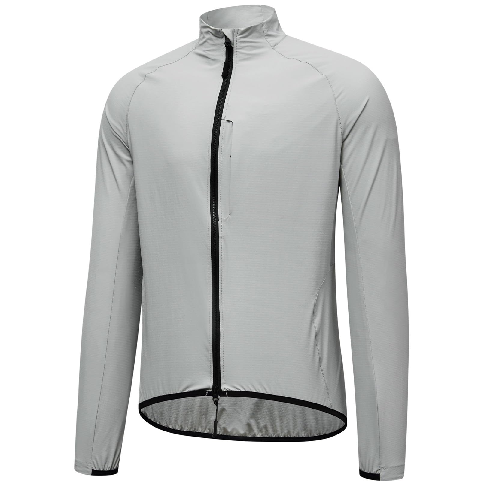 Fahrradjacke Herren Sommer Wasserdicht Atmungsaktiv Reflektierend Langarm Radjacke Winddichte Leicht Laufjacke für Radfahren Outdoor & Alltag