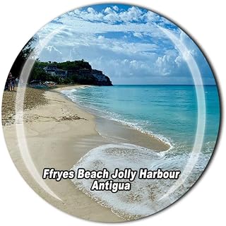 Ffryes Beach Jolly Harbour Antigua Fridge Magnet Crystal Tourist Souvenir Gift Collection Refrigerator Magnetic Sticker