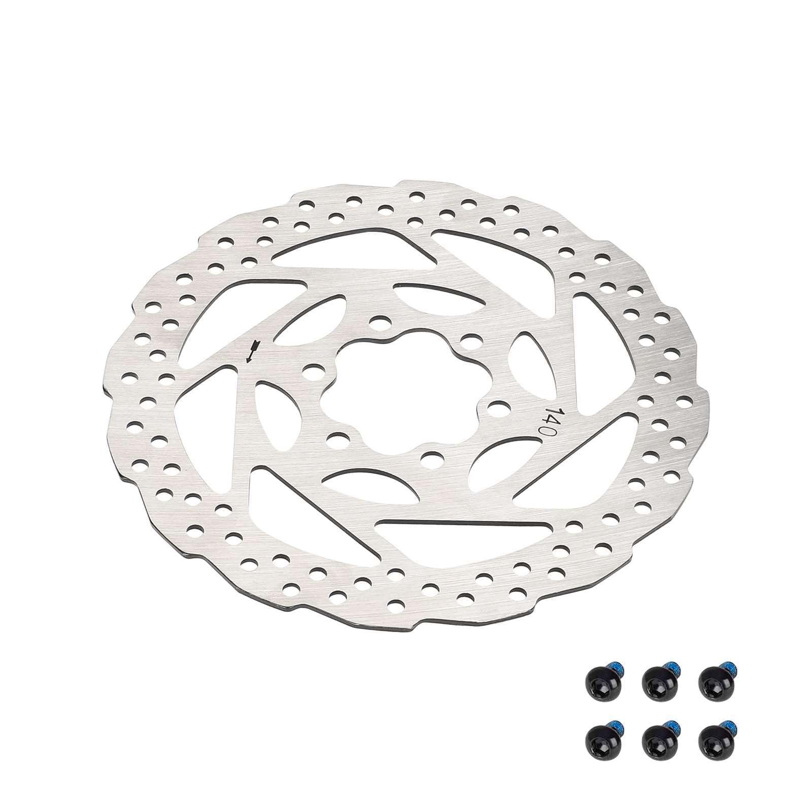 myBESTscooter - 140mm Brake Disc With 6 Screws For Kukirin G2 Master, G3 Pro Electric Scooter (2 Pieces)