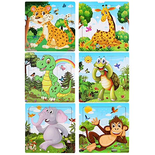 NASHRIO Wooden Puzzles for Toddlers 3-5...