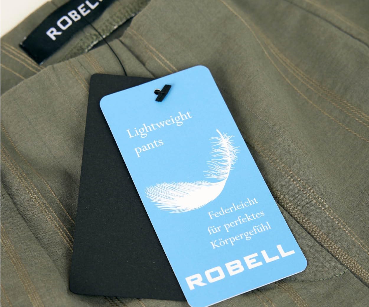 ROBELL Style BELLA09 – 7/8 Damenhose, Sommerhose mit Seersucker Struktur, Gerade geschnittenes Bein mit Gesässtaschen Farbe Silber Größe 40