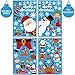 Tifeson Christmas Window Clings Holiday Decorations - 79 PCS Xmas Snowflake Window Sticker - Santa Claus Snowman Window Decals for Christmas Party