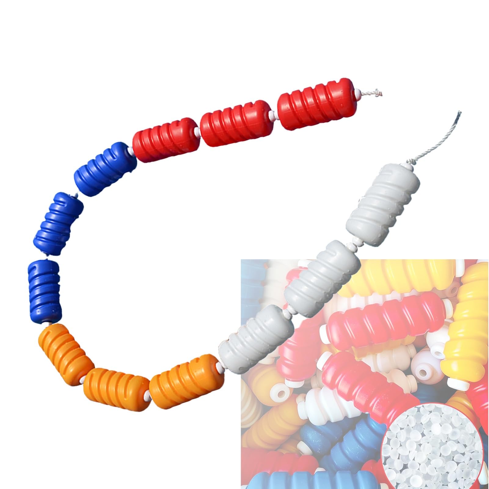 DaneGPT Swimming Pool Safety Rope, Nylon Pool Safety Line Rope with Floats and Hooks for Private Facility Lanes