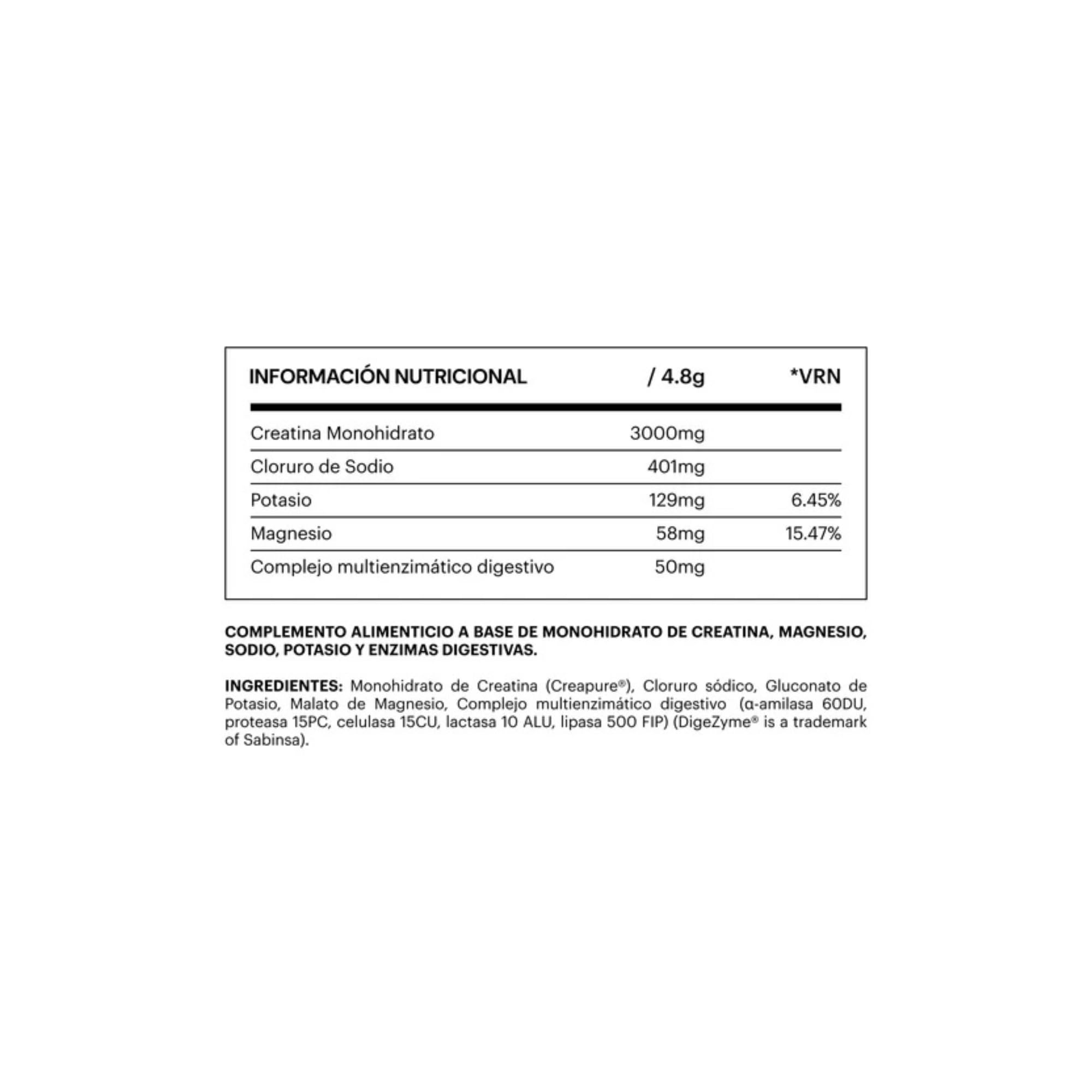 Creatina Creapure® Monohidratada en Polvo Micronizada - Creapure Creatine Monohydrate Pura para Rendimiento Deportivo + Recuperación y Fuerza Muscular - Vegana y Sin Gluten - 290g 60 Tomas - be levels