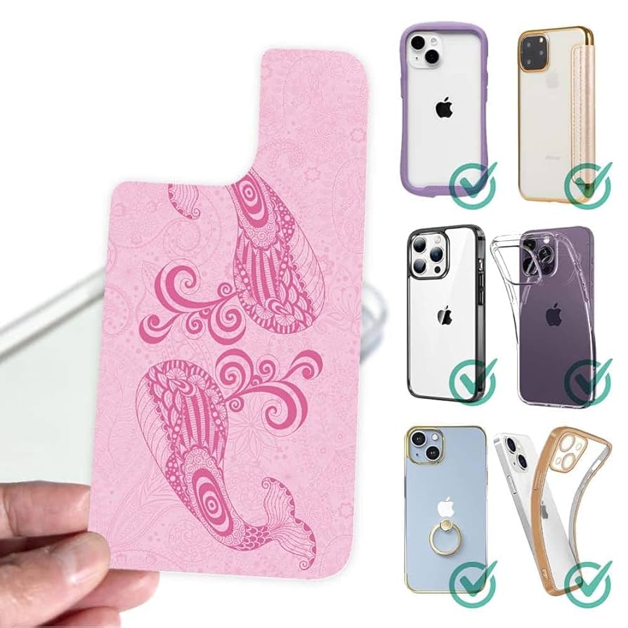 iPhone8 本体　ケース付き　ピンク　シート付き iPhoneXケース iPhone8ケース 鏡付き ICカード iphone7ケース