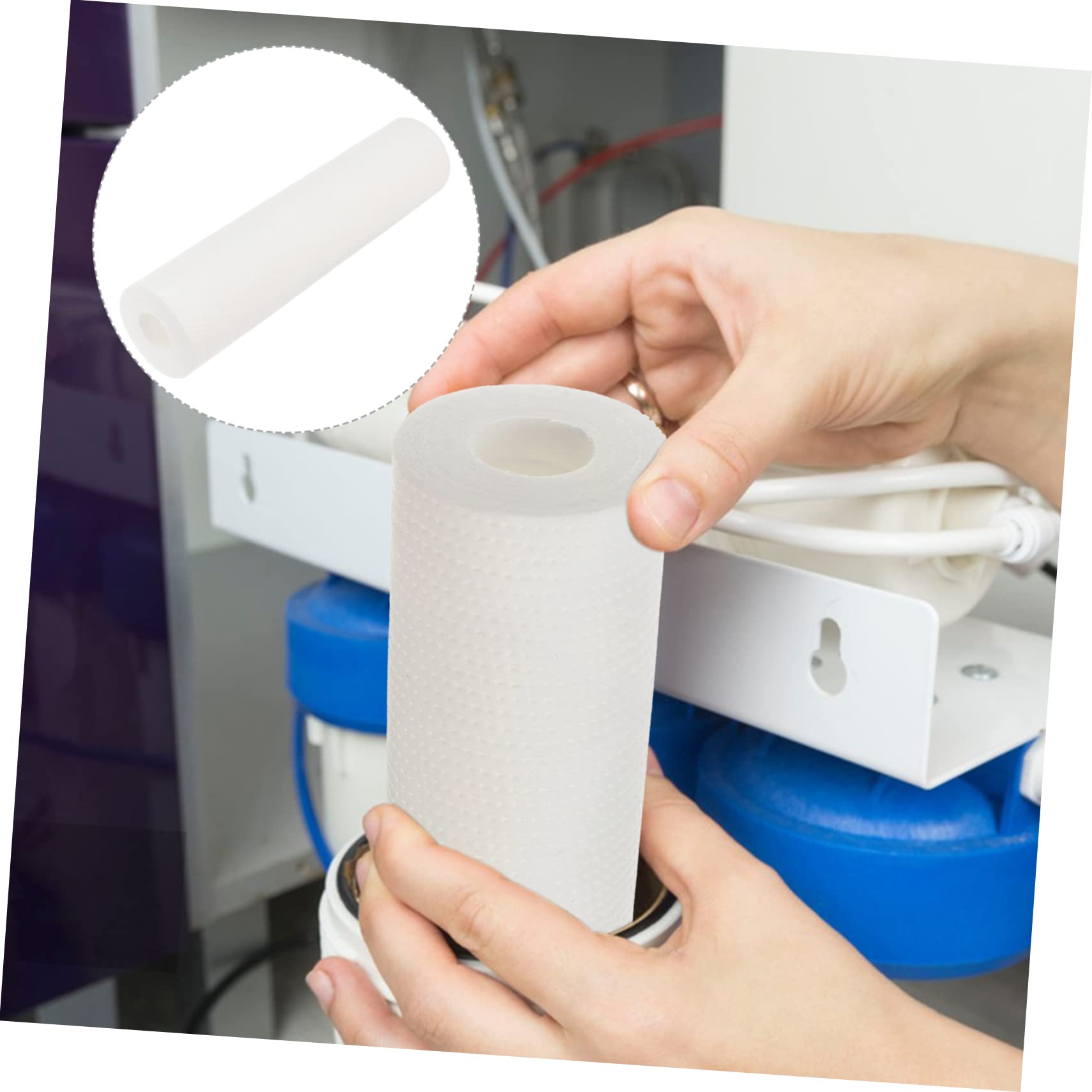 LIFKOME 6 Stück-pack Hauswasserfilter 5 Mikron 10 X 2,5 mit Dreidimensionalem Filtereffekt und Großer Schmutzkapazität aus Baumwolle für Wasserfilter im Ganzen Haus