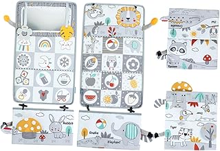 Totority Brinquedos Espelho Do Bebê Livro Da Criança Para O Bebê Livro De Pano Engraçado Para O Bebê Livro De Pano Dobrável Livro De Espelho Infantil Livro De Pano Do Bebê Dobrável Espelho