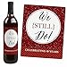 Big Dot of Happiness We Still Do - 40th Wedding Anniversary Decorations for Women and Men - Wine Bottle Label Stickers - Set of 4