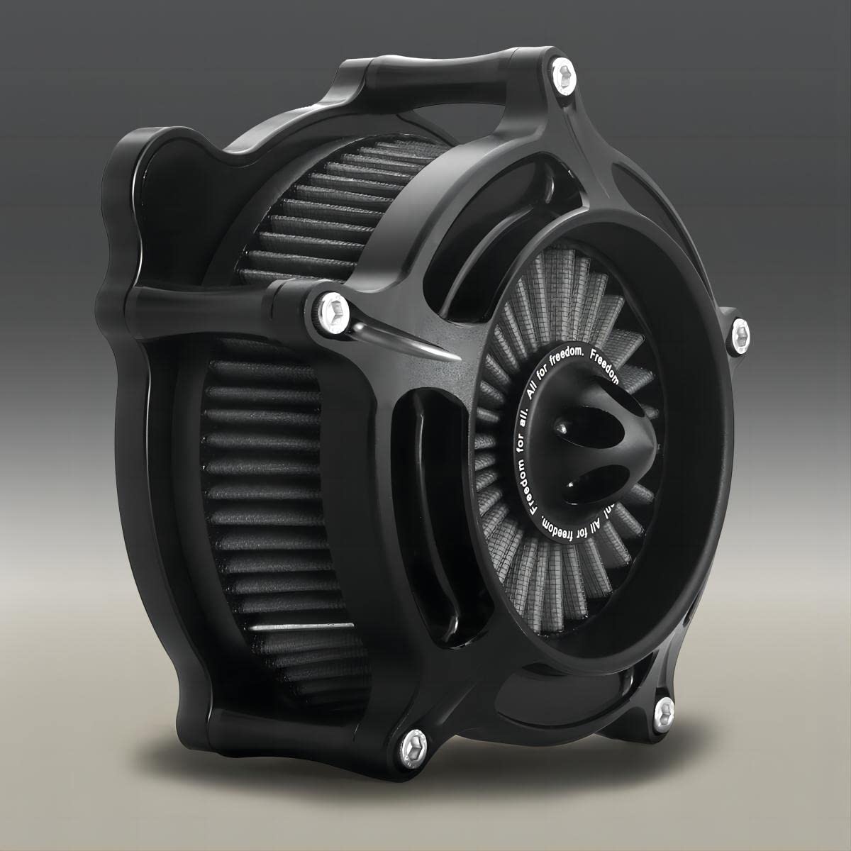 INDNICE Air cleaner Fit For Harley Touring 2000-2007/ air intakes FLSTC Heritage Softail Classic 93-15 gray filter Billet Aluminum Black Ops