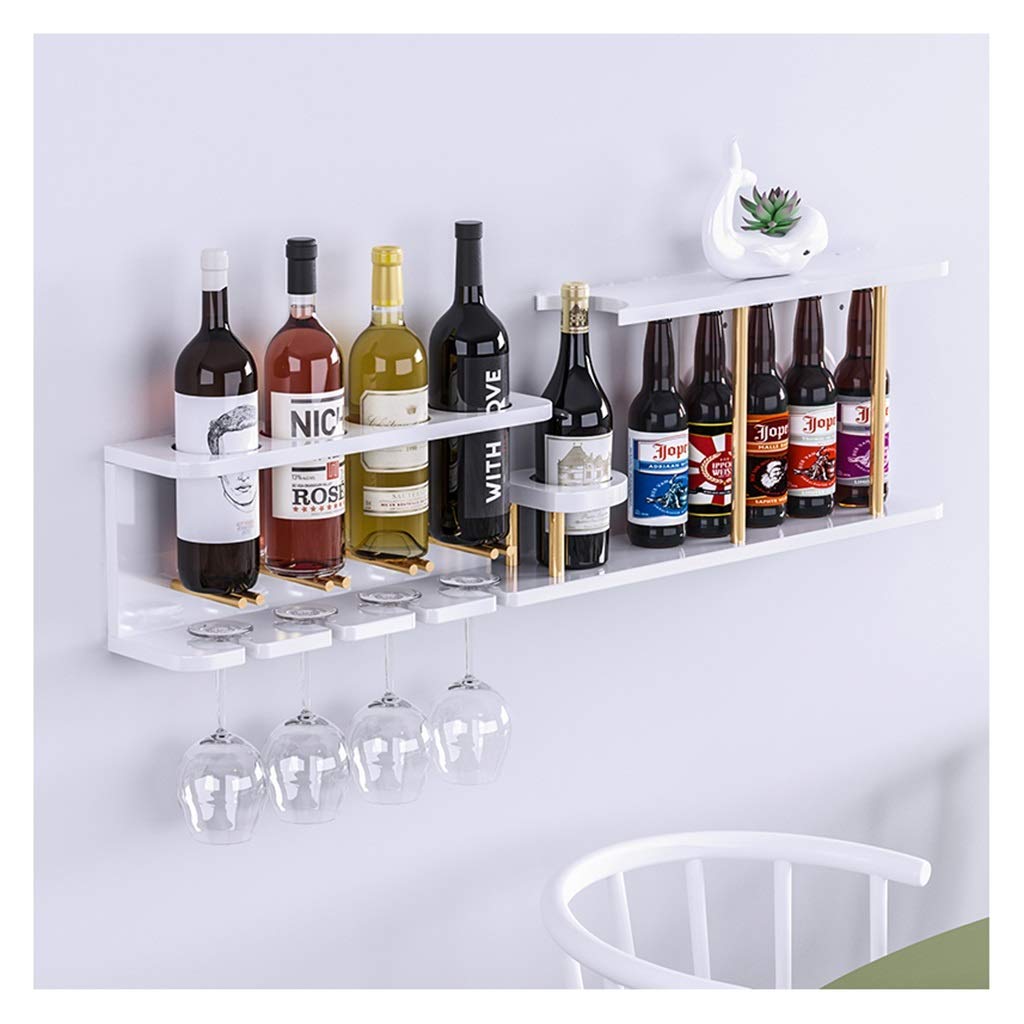 Casier à vin de luxe et support de tasse mural pour salon et restaurant taille A