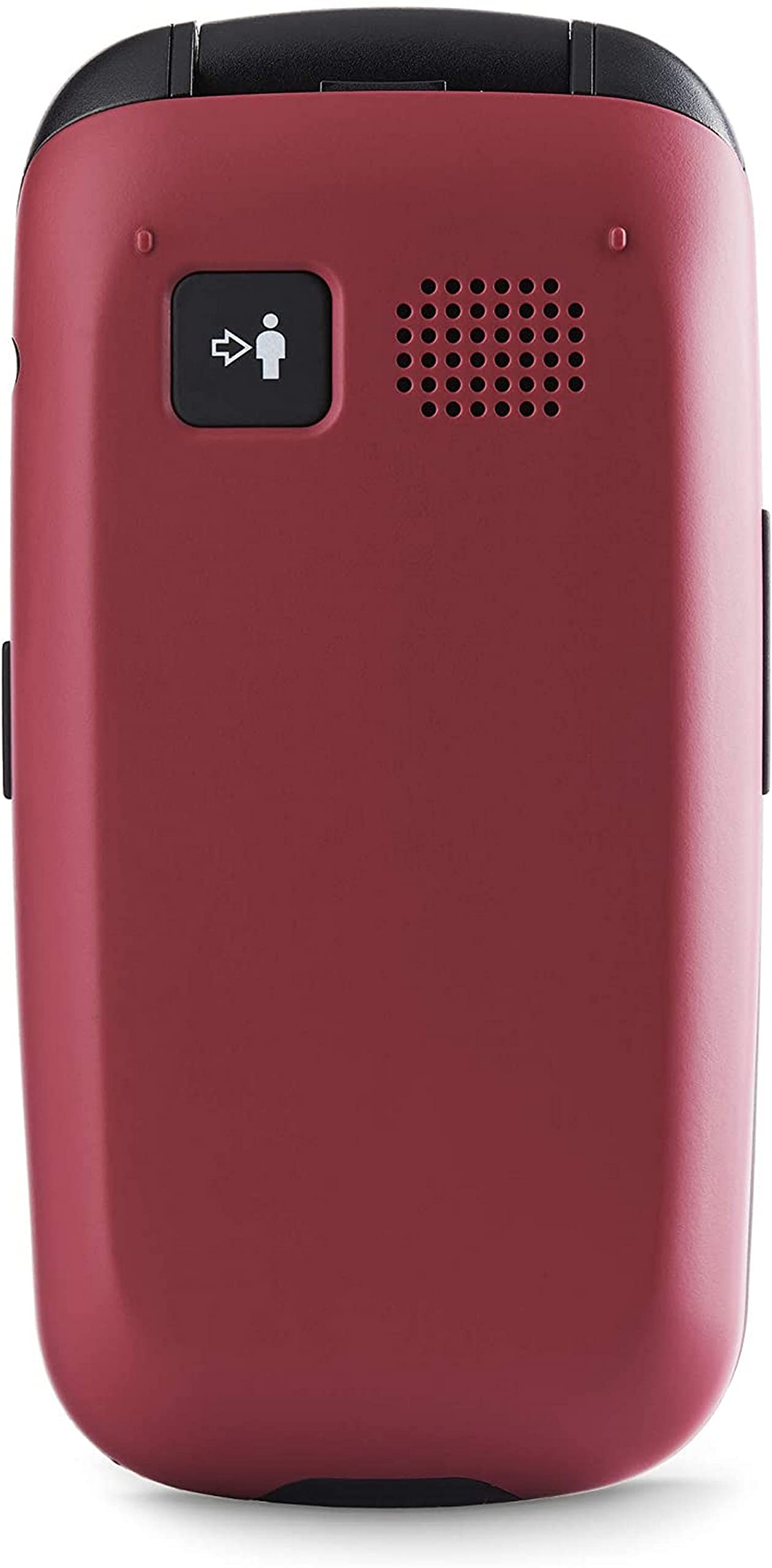 Panasonic KX-TU446EXR Telefono Cellulare Facilitato, Compatibile con Apparecchi Acustici, Ottimale per Anziani, Pulsanti Grandi Retroilluminati, Ampio Display, 600 Ore di Autonomia, Rosso