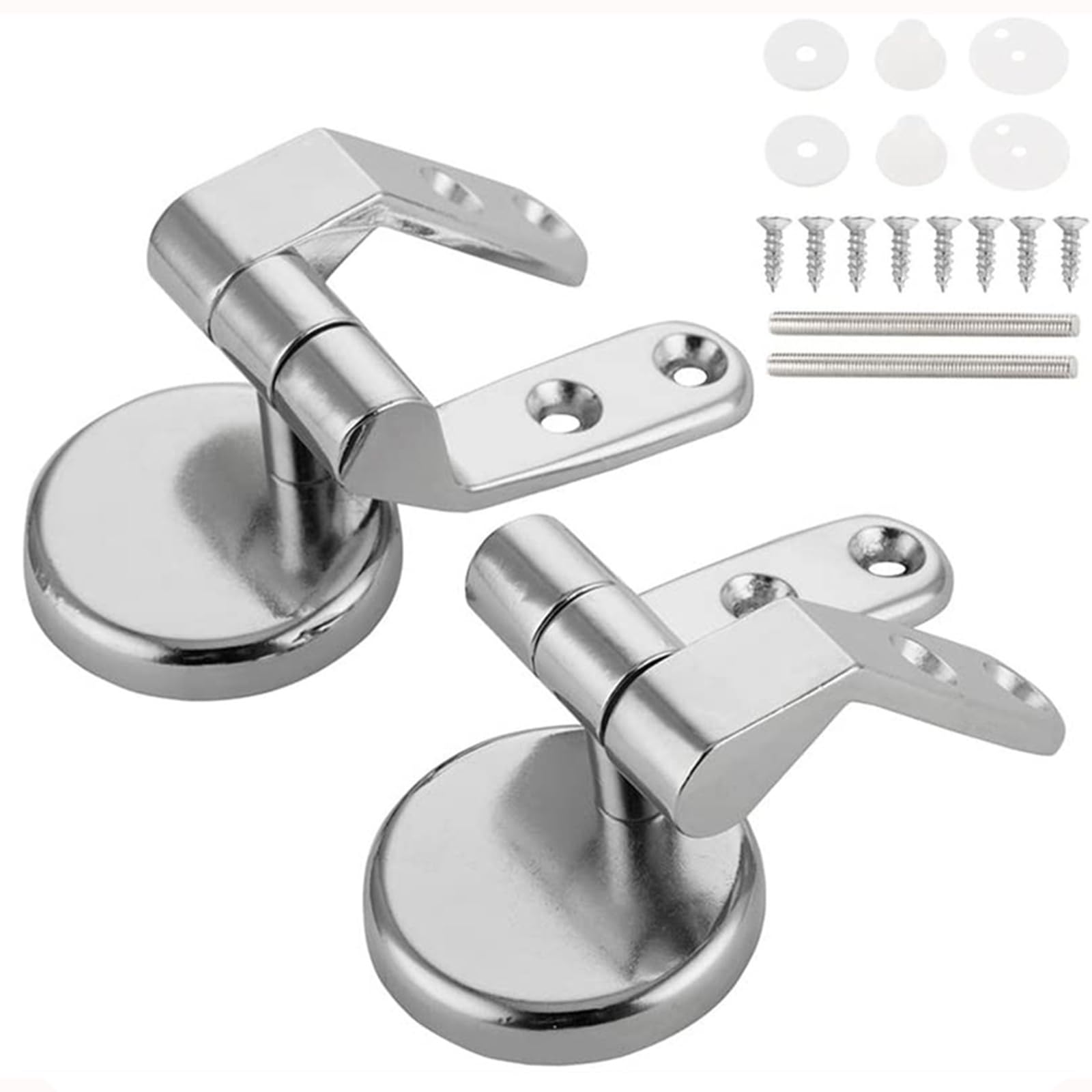 Stainless Steel for Seat Hinge Flush Toilet Mounting Connector Toilet Lid Hinge Mounting Fittings Replacement Part