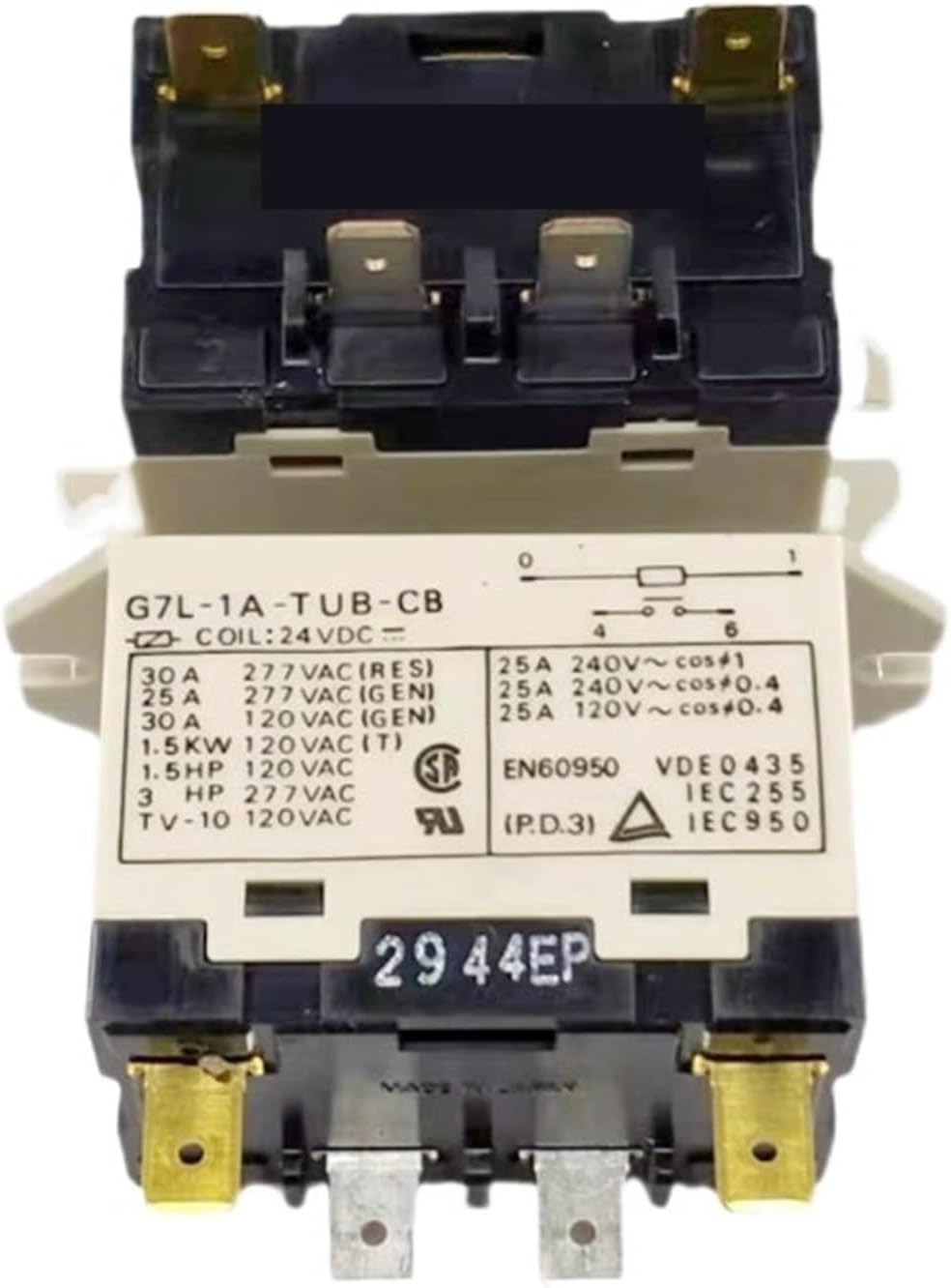 G7L-1A-TUB-CB G7L 1A TUB CB 24VDC 4foot Relay(3PCS)