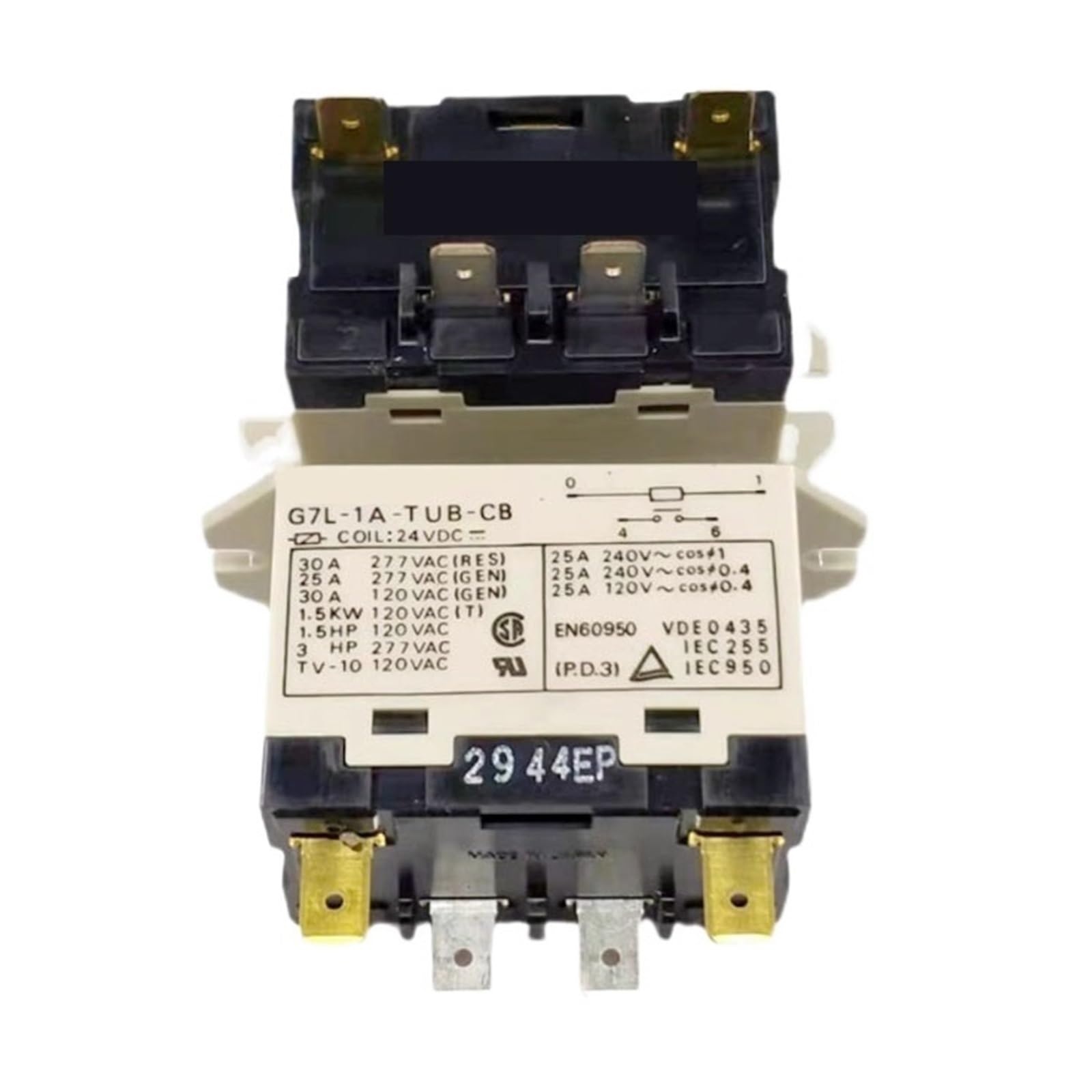 Relé G7L-1A-TUB-CB de 4 pines y 24 V CC para proyectos de domótica y automatización del hogar