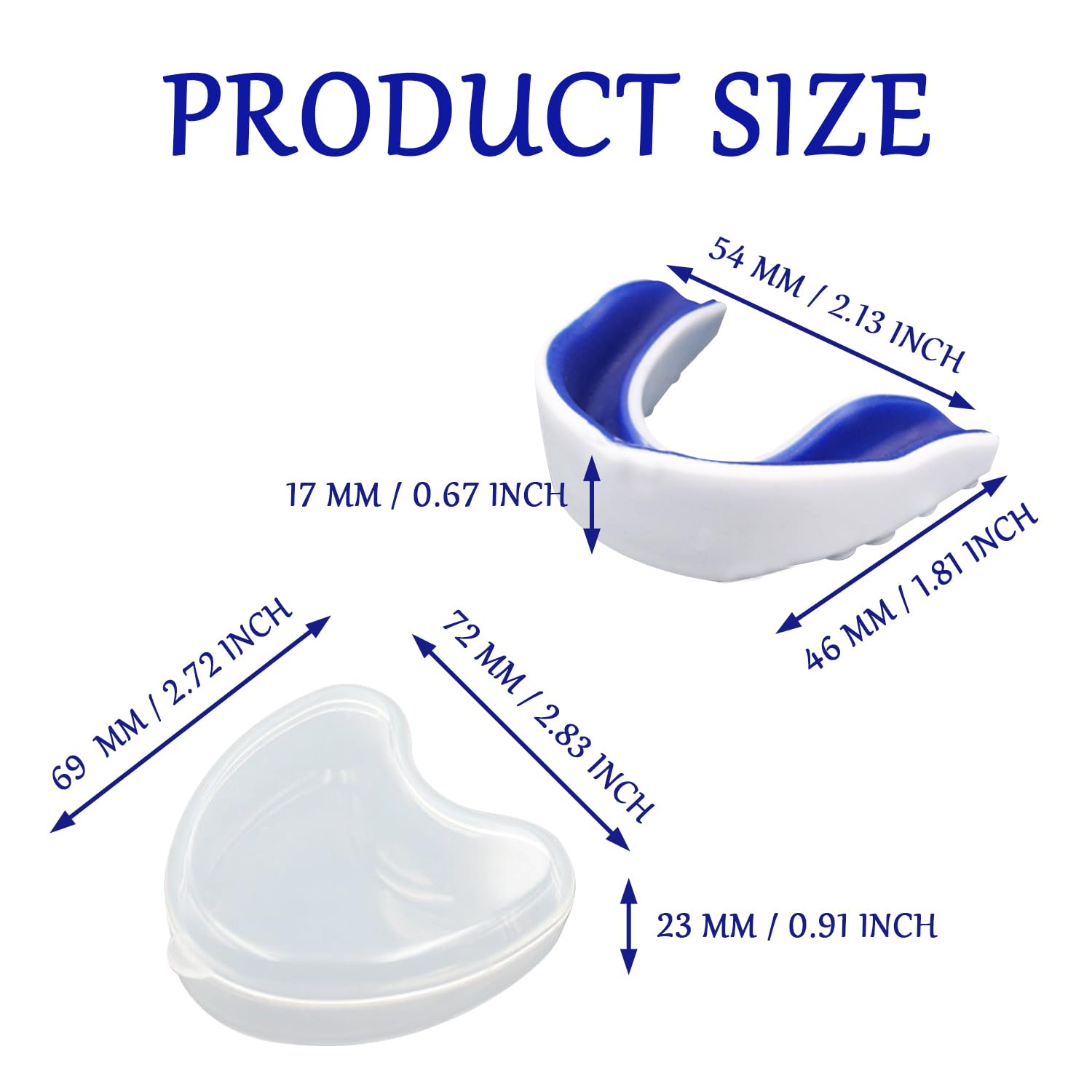 Protectores bucales para niños moldeables con funda portátil para boxeo, MMA, rugby, hockey, baloncesto