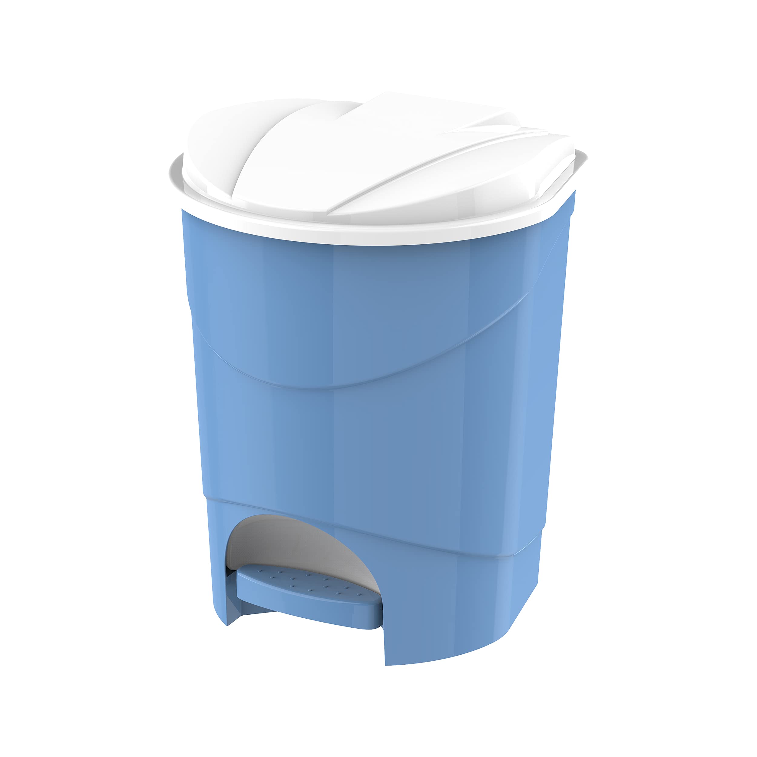 Cosmoplast Plastic Pedal Trash Waste Bin, Sky Blue, 10 Liters, Ifhhxx312B2