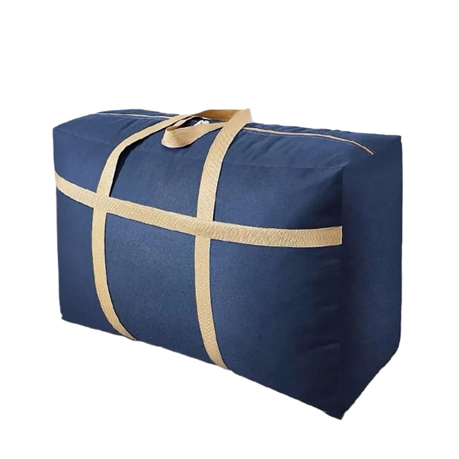 RRYPBOVG Foldable Blanket Storage Bags 3PCS Oxford Cloth Clothes Storage Bags Large Capacity Bidirectional Zipper Closet Organizer Moving Luggage Luggage Pack Home Travel(BLUE,105L)