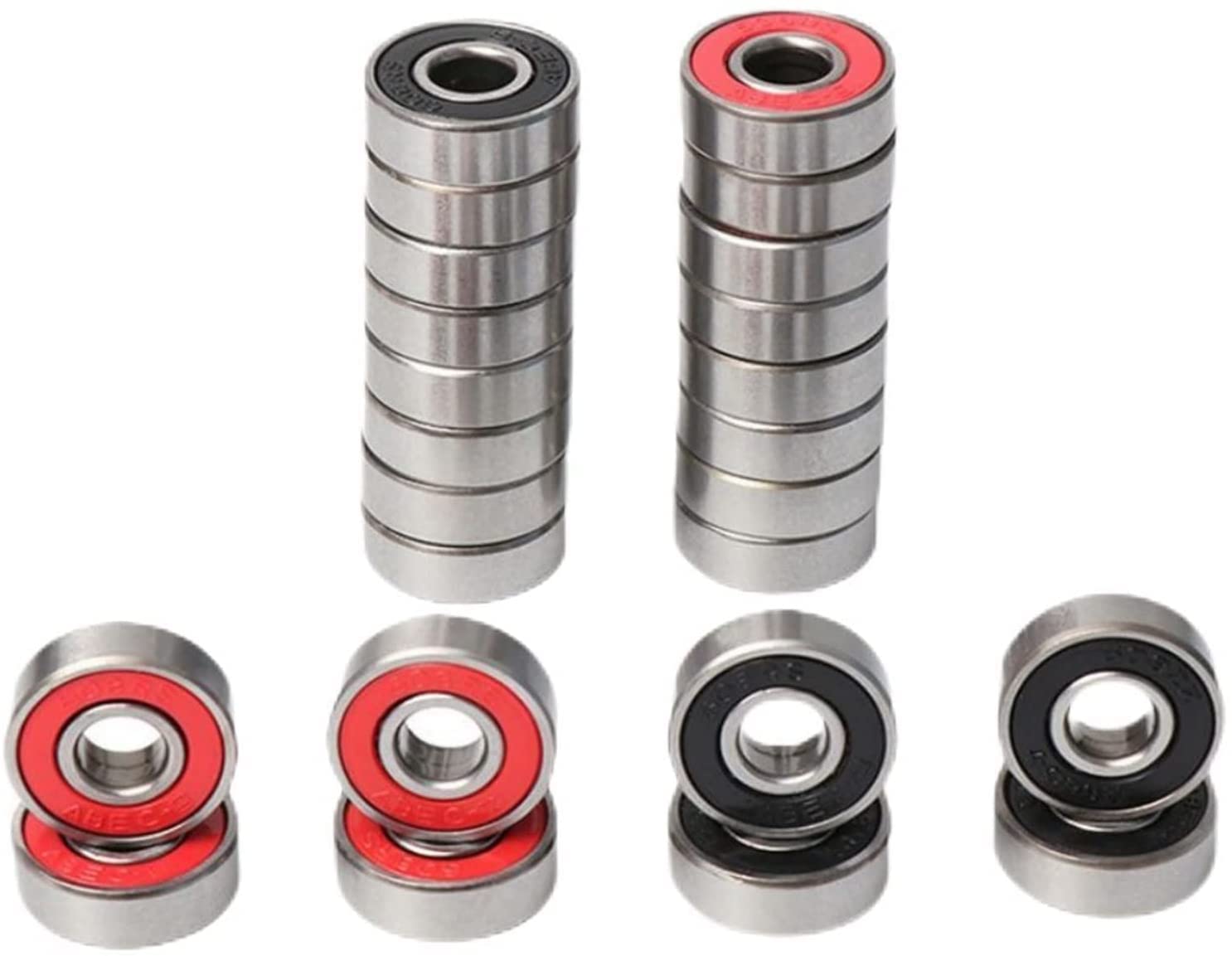 16Pcs ABEC-7 608 2RS Skate Skateboards Scooters Bearings Inliner Parts