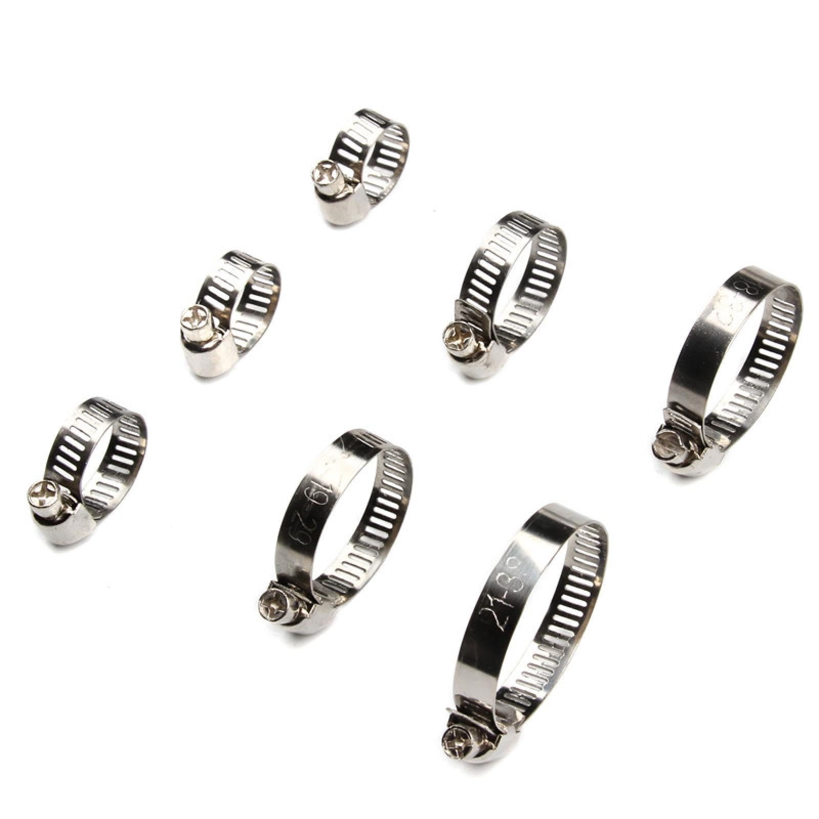 1pcs 8mm-120mm Stainless Steel Drive Hose Clamp Fuel Tube Water Pipe Fastener Worm Size Fixed Clip(Diameter 32-44mm)