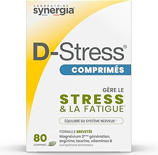 🎁 FREEBIE: D-STRESS TABLETS 80 Tablets | 3rd Generation Magnesium + Taurine + Arginine + B Vitamins | Manages Daily Stress and Reduce…