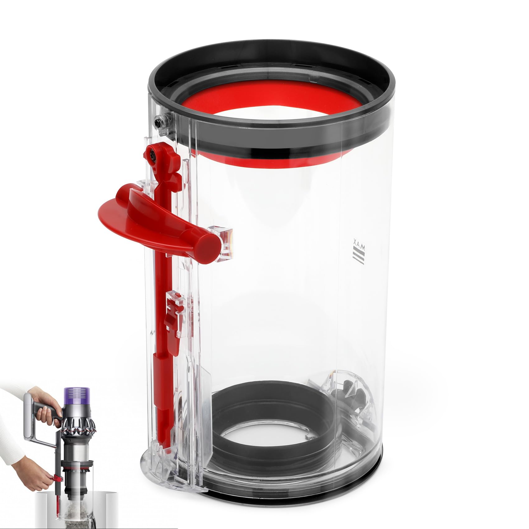 970050-01 Dust Bin Replacement Compatible with Dyson V11 V15 SV14 SV15 SV22 Vacuum Cleaner Canister, Large Vacuum Bin Part no.965443-01