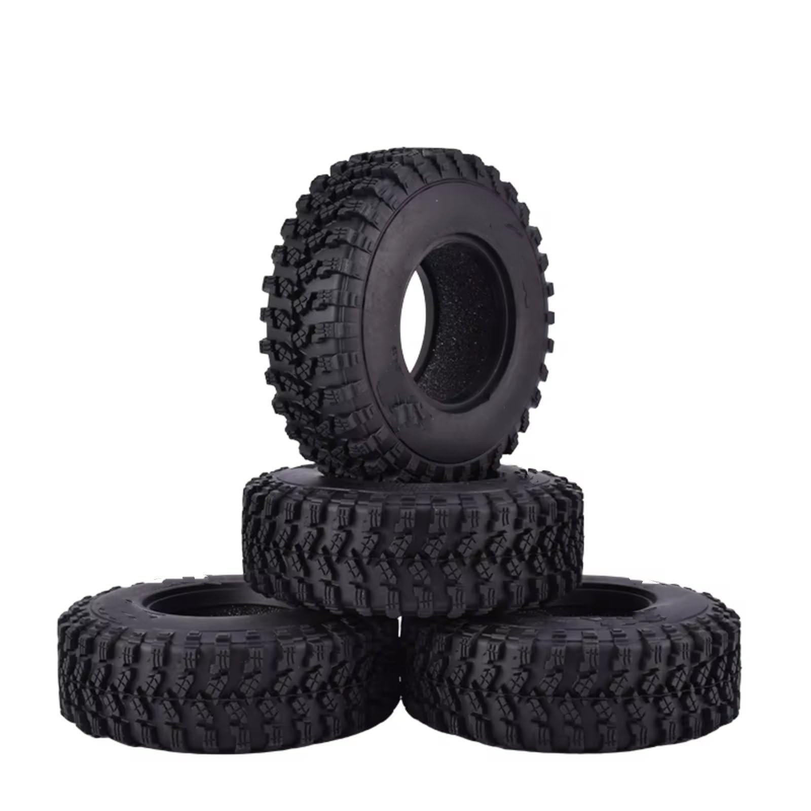 Neumáticos Coche RC Compatible con Traxxas para Redcat para SCX10 para AXIAL TF2 1/10 Piezas para Coche RC Crawler 4 Neumáticos De Goma AUSTAR AX-8020 De 1,9 Pulgadas Y 105 Mm