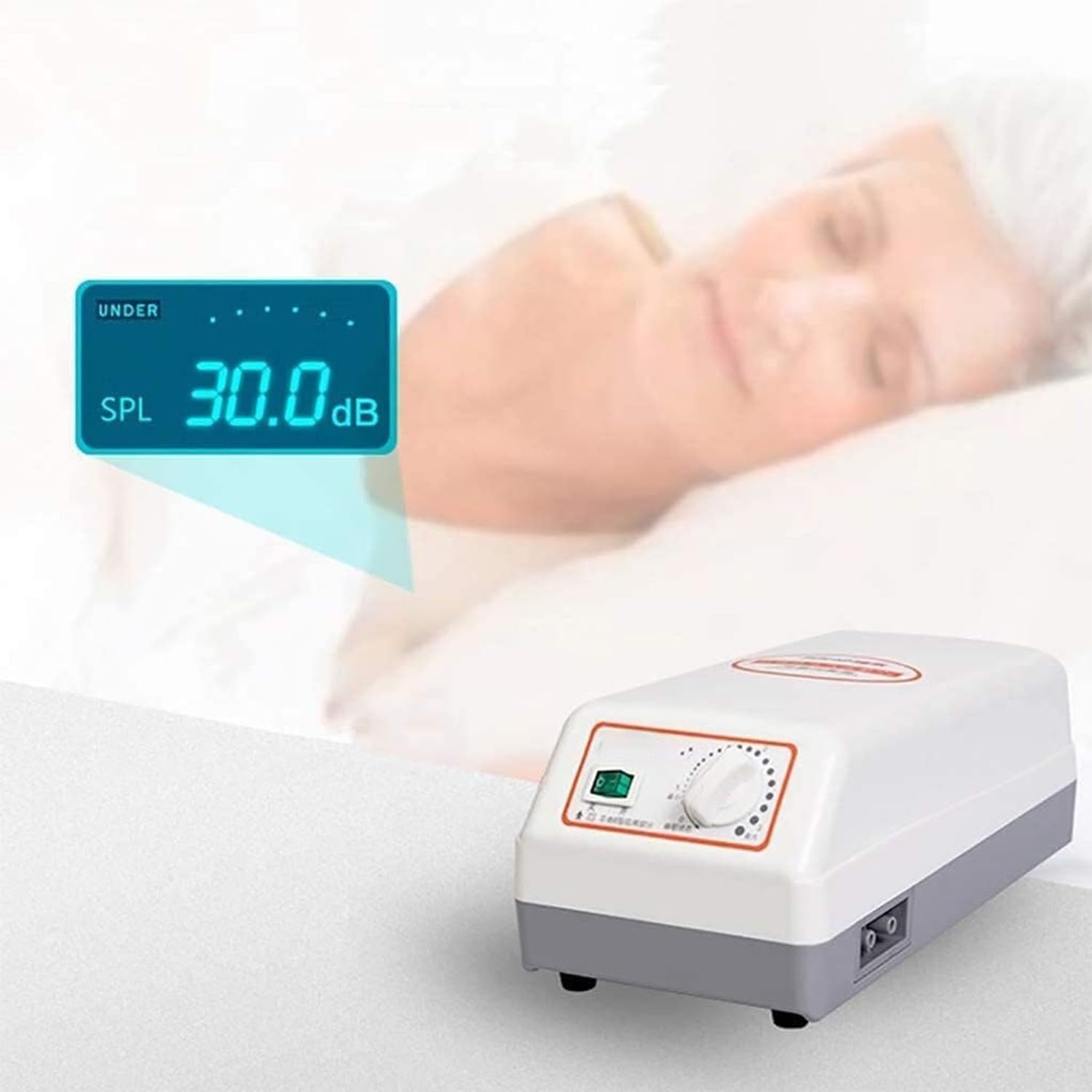 REHOOF Colchón De Presión Alterna Paciente Postrado En Cama, Colchón De Aire con Función Jet, Antiescaras Colchón para Úlceras Colchón Personas Encamadas Poco Ruidoso Y Cargable hasta 135 Kg