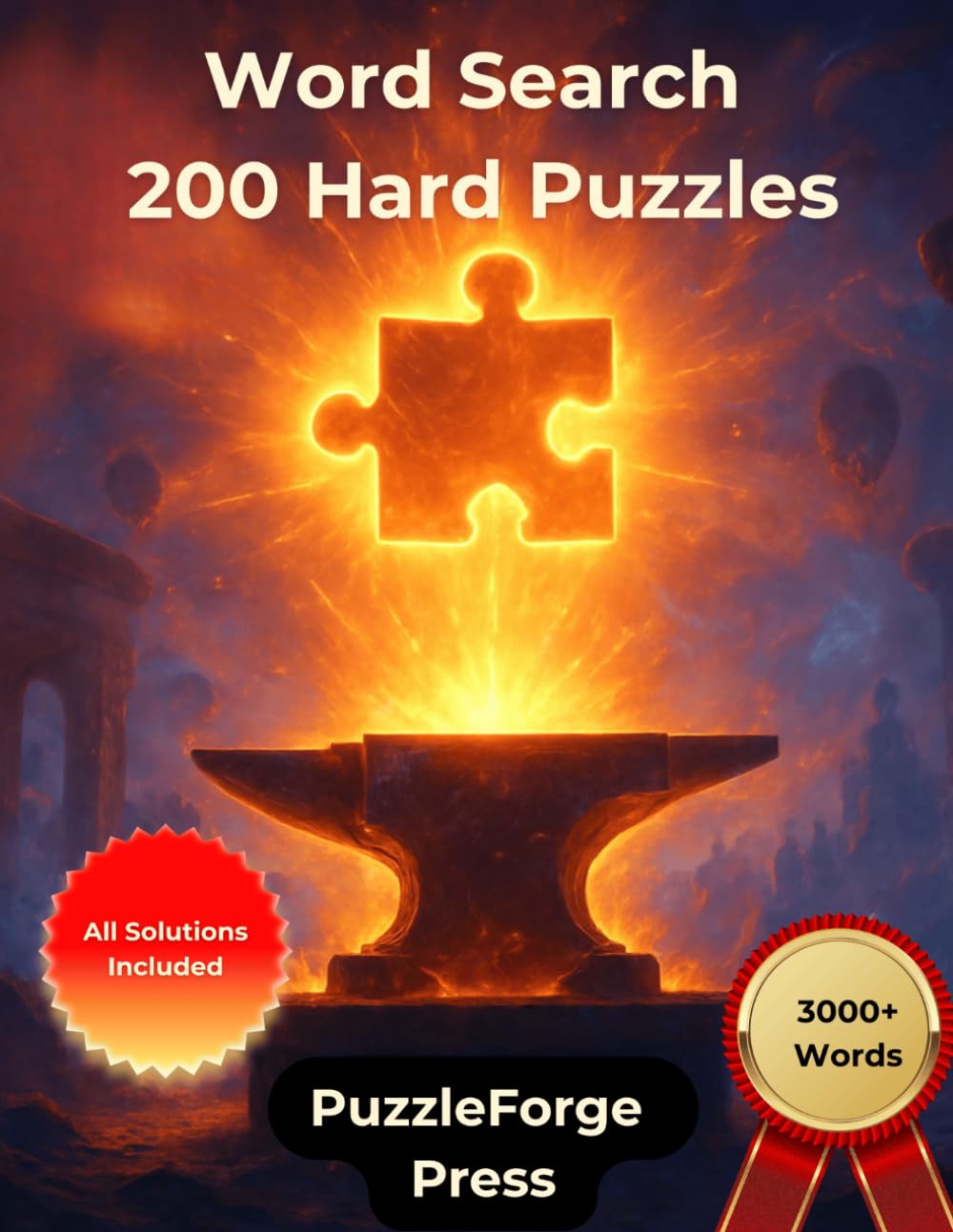 Word Search – 200 Hard Puzzles: Large Print for Adults and Seniors | 3000+ Words | 2 Puzzles Per Page | Solutions Included | Strong Brain Challenge ... Puzzle Challenge for Serious Puzzle Fans)