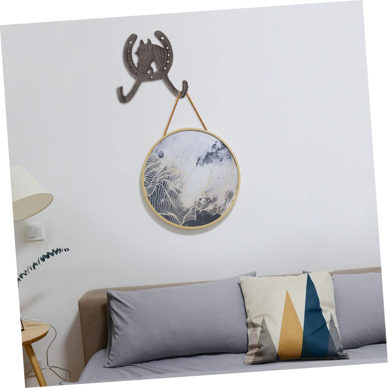 3 Stück Hufeisenförmige Wandhaken aus Eisen Einfache Montage Langlebige Haushaltshaken für Küche und Schlafzimmer Praktische Kleiderhaken im Schlichten Stil