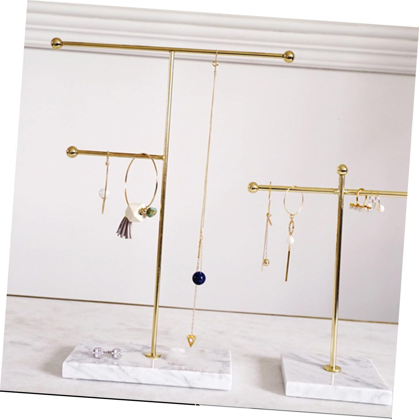 Modern Marble Seat Rack Watch Hanging Rack Necklace Stand Bracelet Display Holder Home Decor Organizer